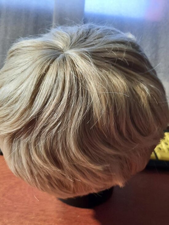 NEW ! Women & Men Short Wig Curly Blonde